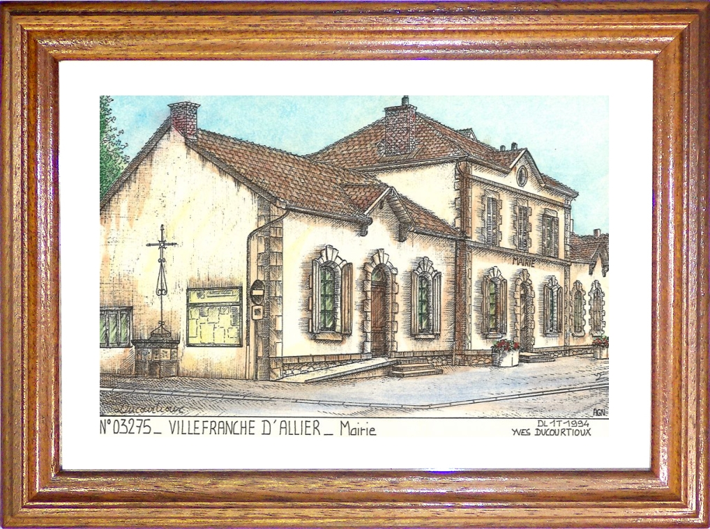N 03275 - VILLEFRANCHE D ALLIER - mairie
