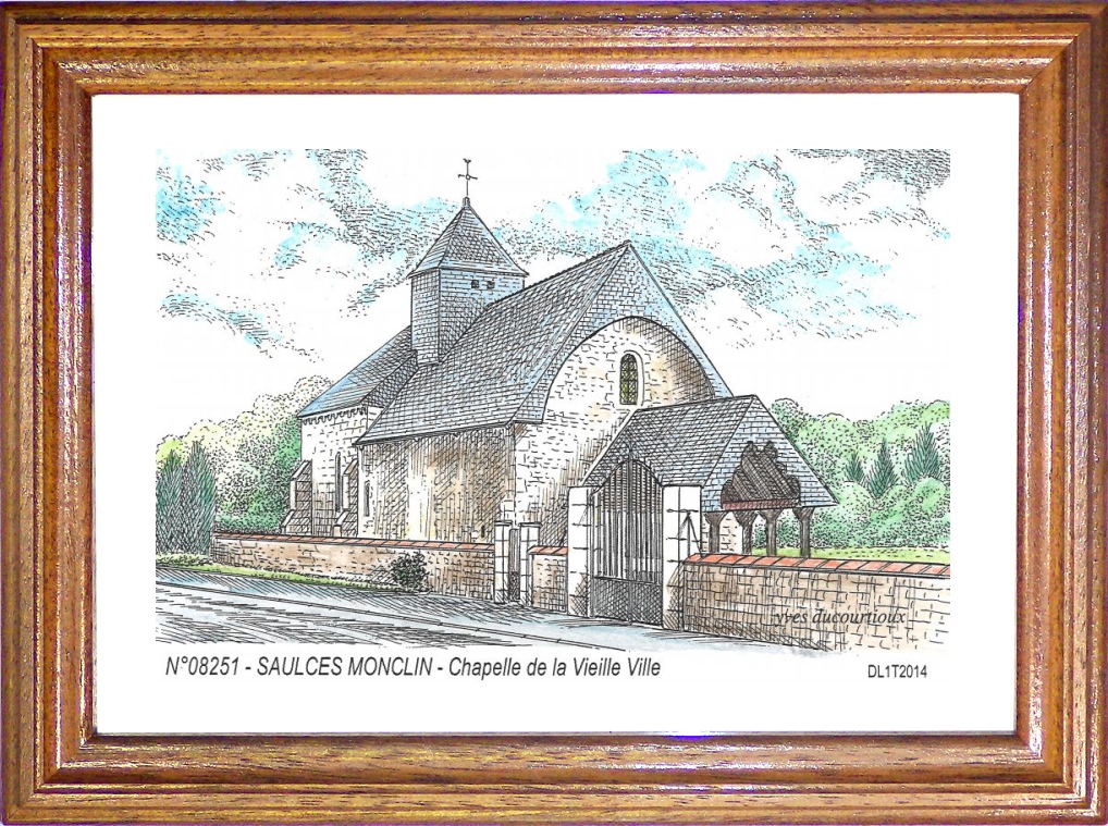 N 08251 - SAULCES MONCLIN - chapelle de la vieille ville