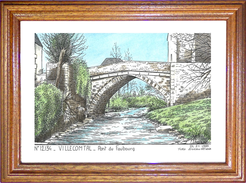 N 12134 - VILLECOMTAL - pont du faubourg