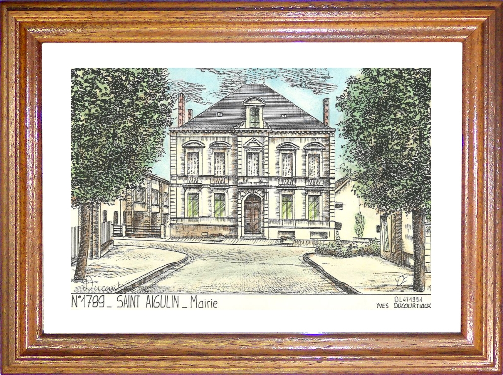 N 17089 - ST AIGULIN - mairie