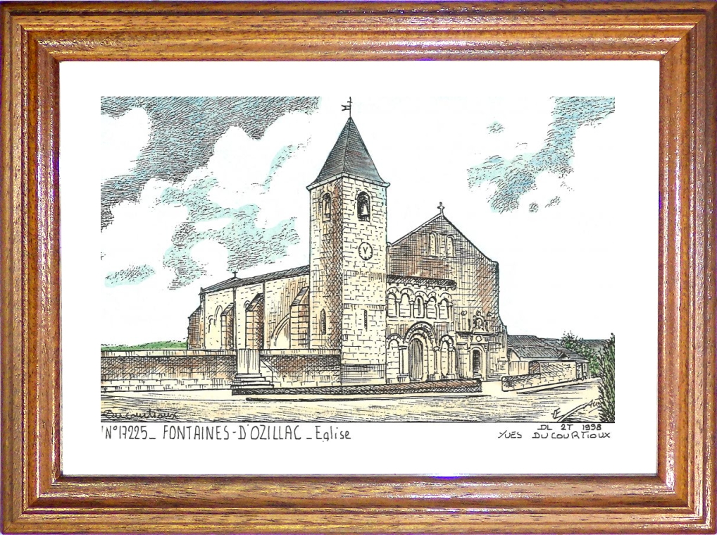 N 17225 - FONTAINES D OZILLAC - glise