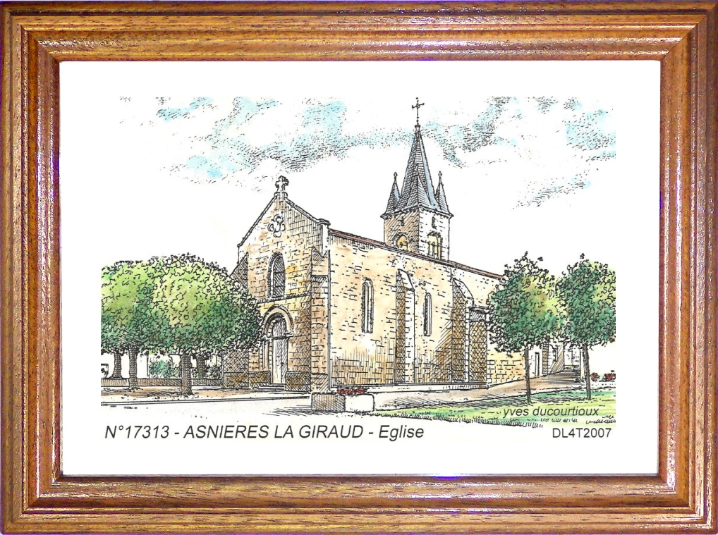 N 17313 - ASNIERES LA GIRAUD - église