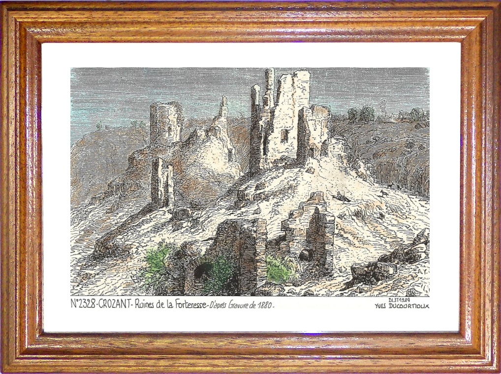 N 23028 - CROZANT - ruines de la forteresse