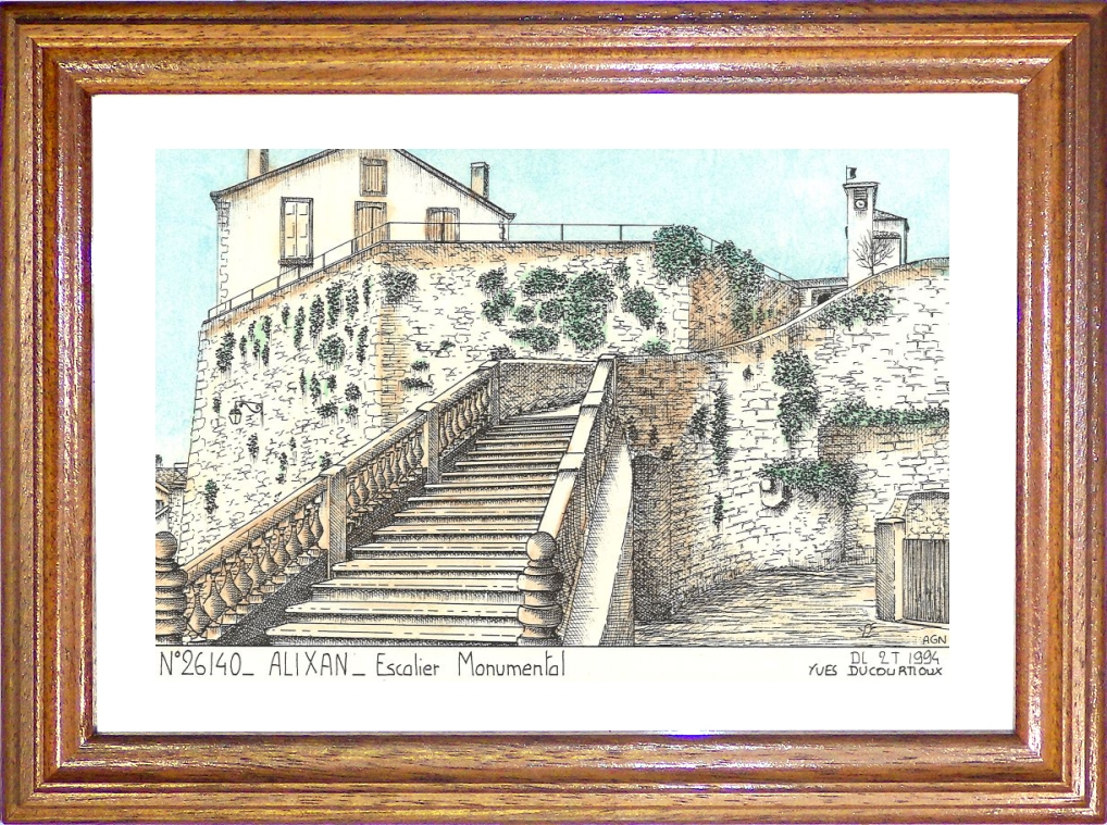 N 26140 - ALIXAN - escalier monumental