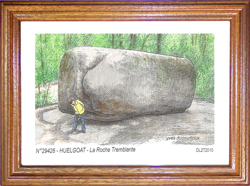 N 29426 - HUELGOAT - la roche tremblante