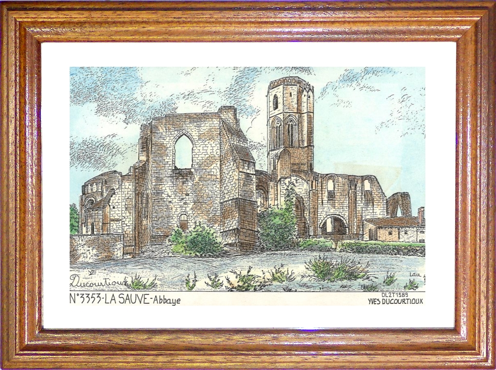 N 33053 - LA SAUVE - abbaye