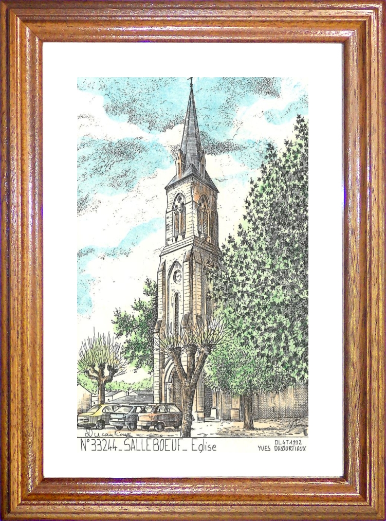 N 33244 - SALLEBOEUF - glise