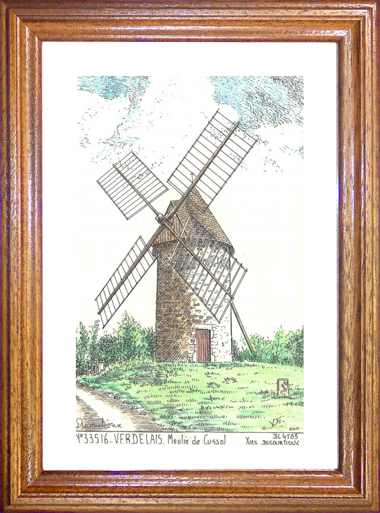 N 33516 - VERDELAIS - moulin de cussol