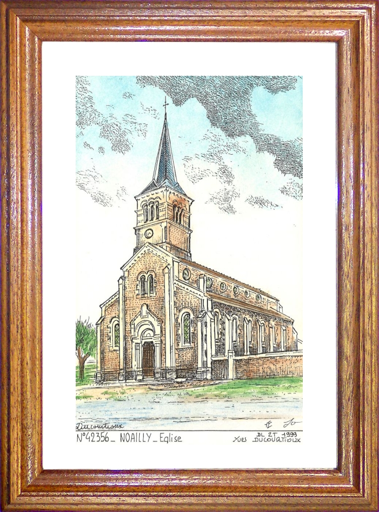 N 42356 - NOAILLY - glise