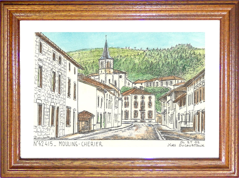 N 42415 - CHERIER - vue de moulins chrier