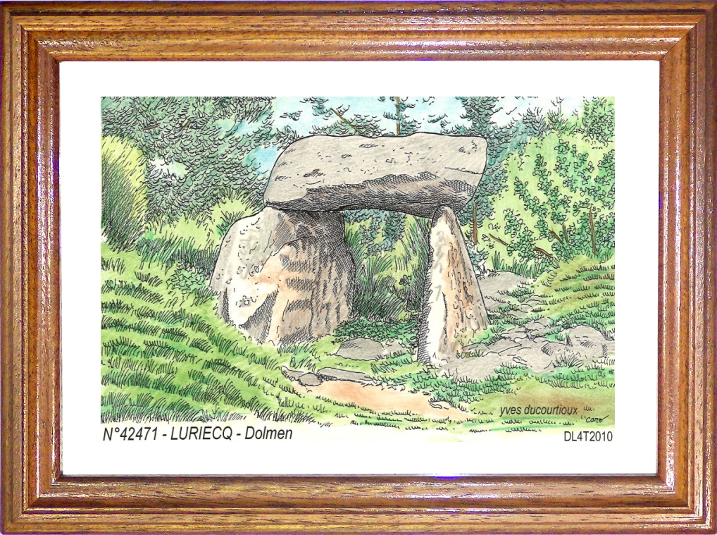 N 42471 - LURIECQ - dolmen