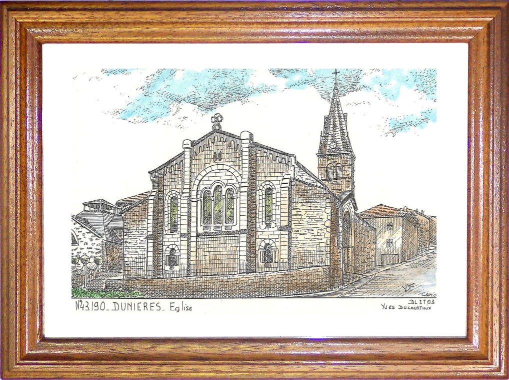 N 43190 - DUNIERES - église