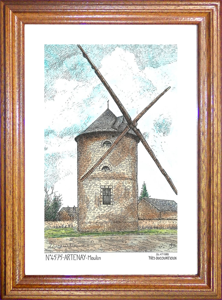 N 45075 - ARTENAY - moulin