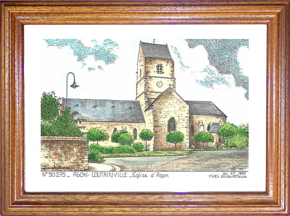 N 50275 - AGON COUTAINVILLE - glise d agon