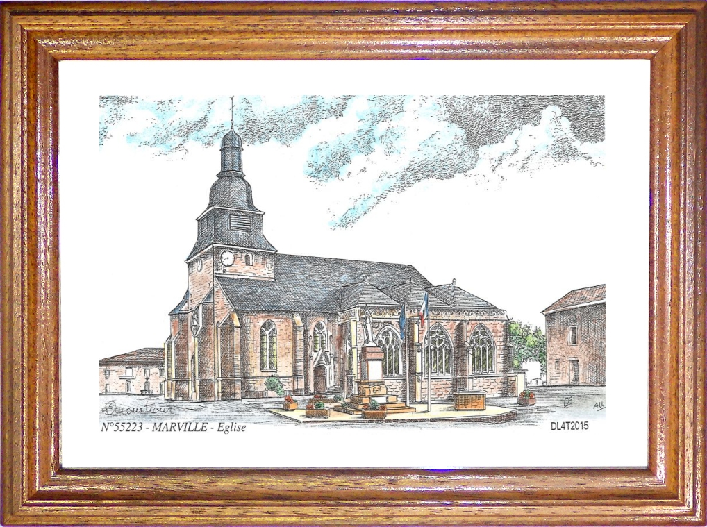 N 55223 - MARVILLE - glise