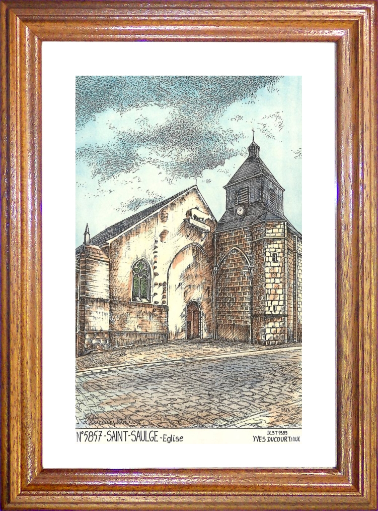 N 58057 - ST SAULGE - glise