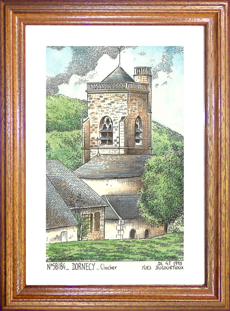 N 58184 - DORNECY - clocher