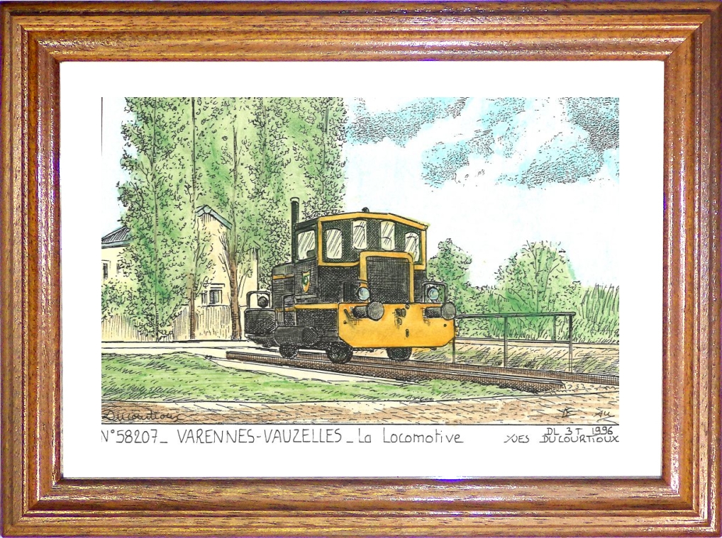N 58207 - VARENNES VAUZELLES - la locomotive