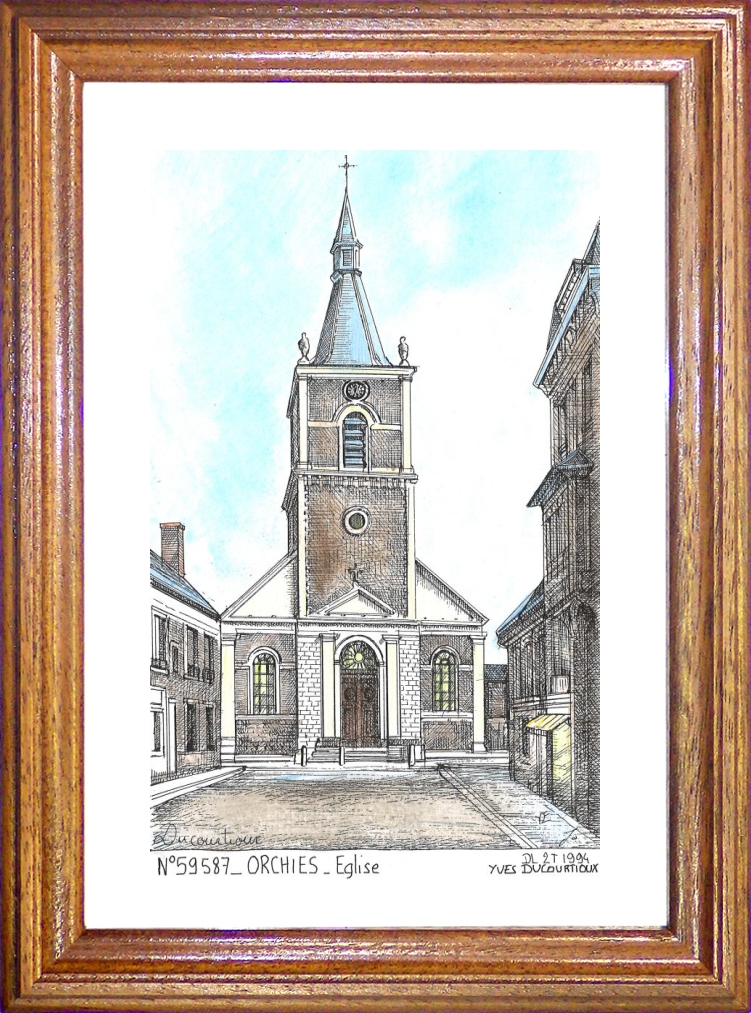 N 59587 - ORCHIES - glise