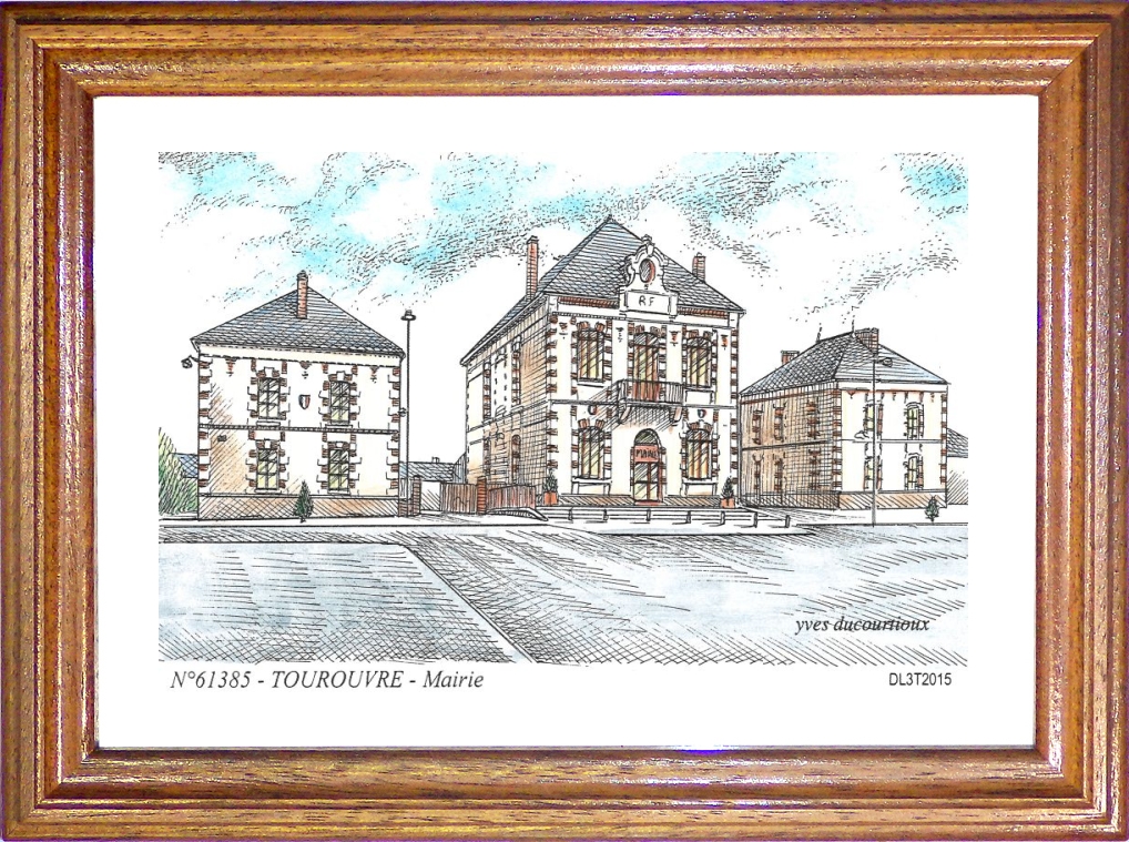 N 61385 - TOUROUVRE - mairie