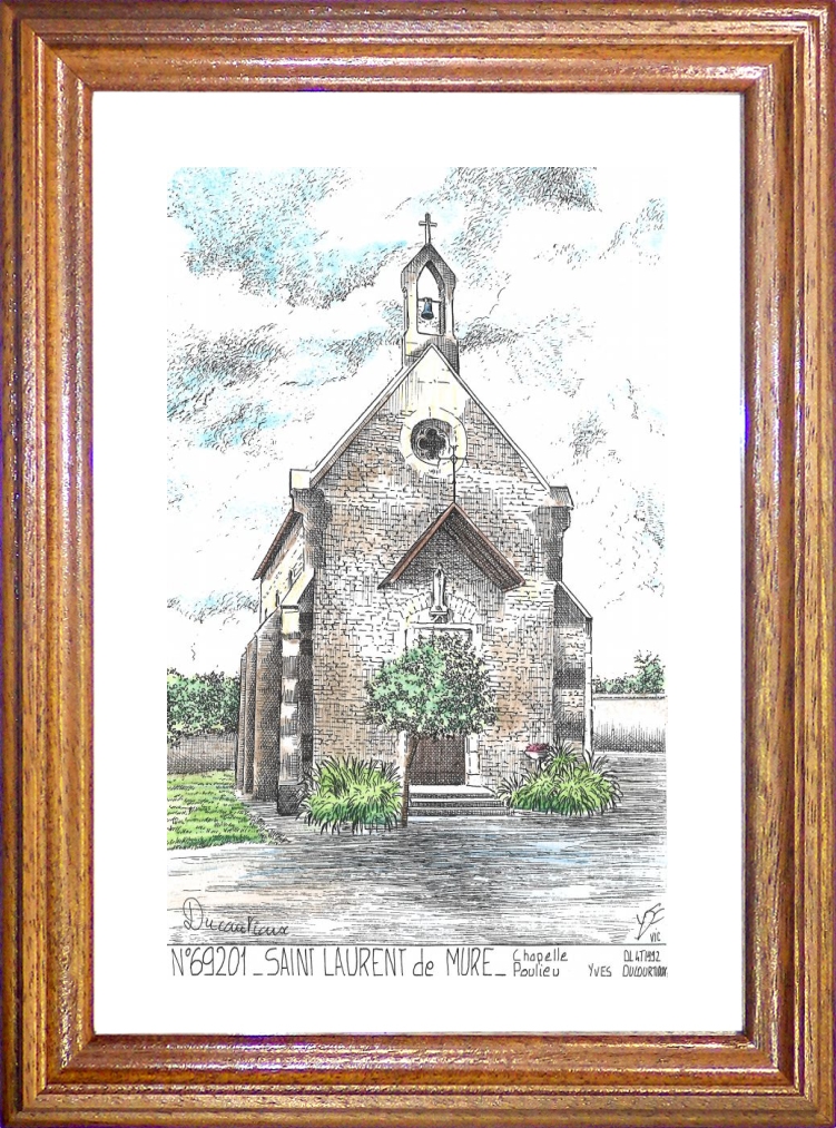 N 69201 - ST LAURENT DE MURE - chapelle poulieu