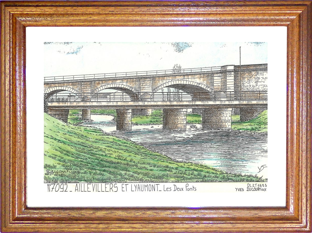 N 70092 - AILLEVILLERS ET LYAUMONT - les deux ponts