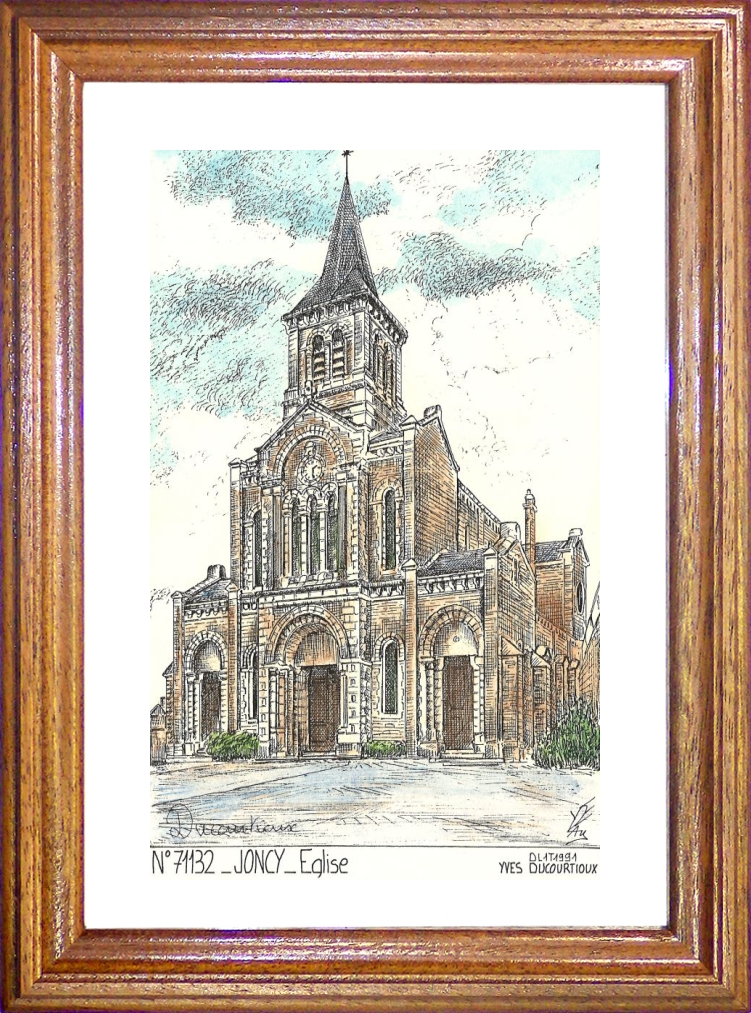 N 71132 - JONCY - glise