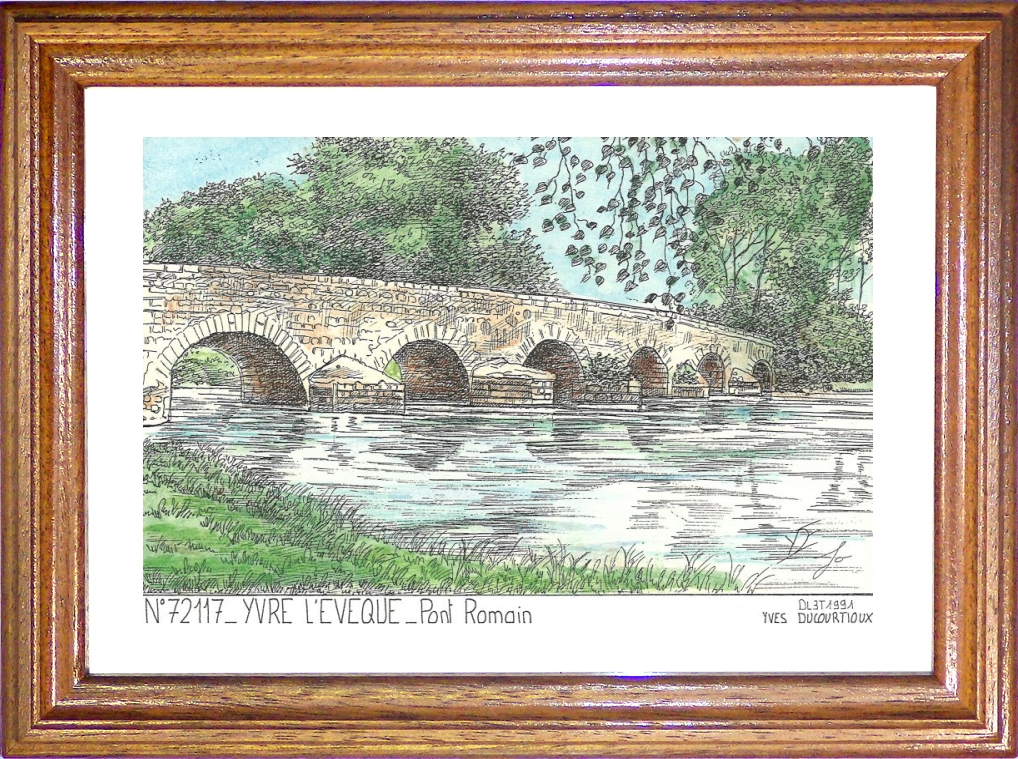 N 72117 - YVRE L EVEQUE - pont romain