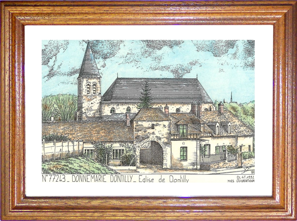 N 77243 - DONNEMARIE DONTILLY - glise de dontilly
