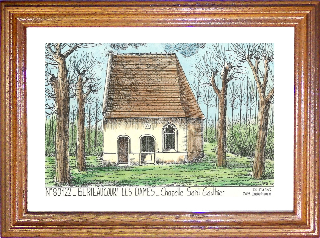 N 80122 - BERTEAUCOURT LES DAMES - chapelle st gauthier
