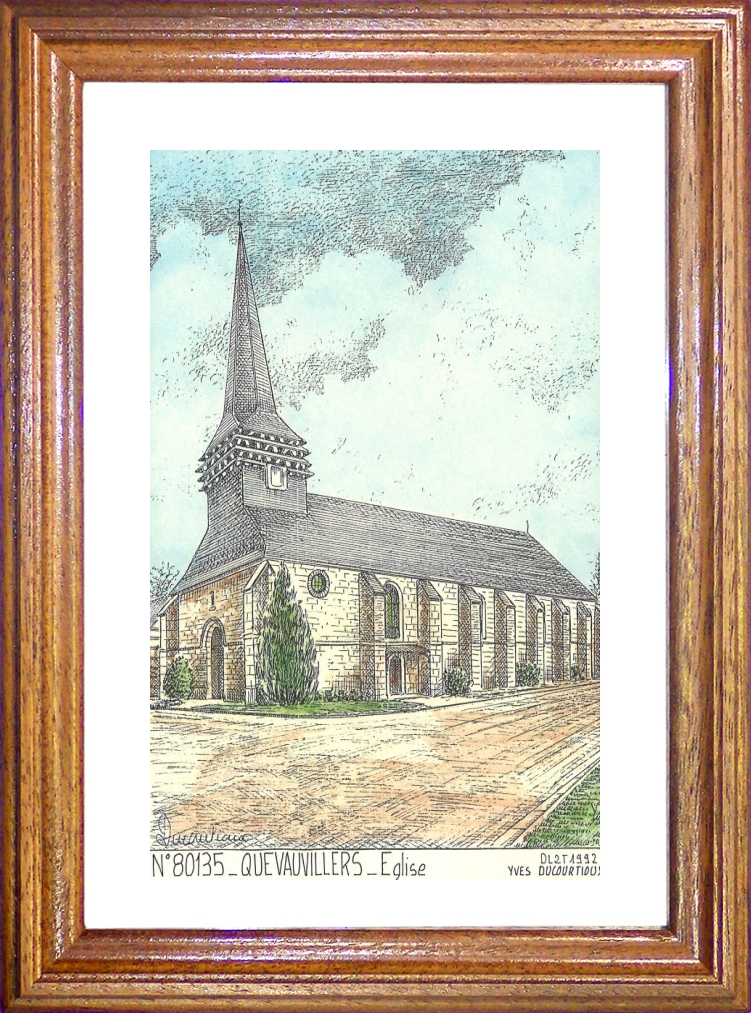 N 80135 - QUEVAUVILLERS - glise