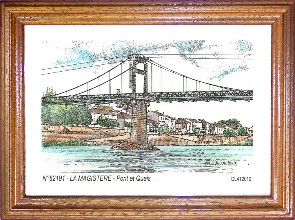 N 82191 - LAMAGISTERE - pont et quais
