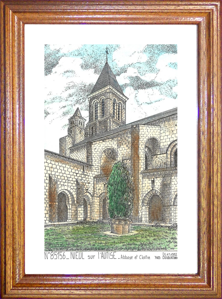N 85156 - NIEUL SUR L AUTISE - abbaye et clotre