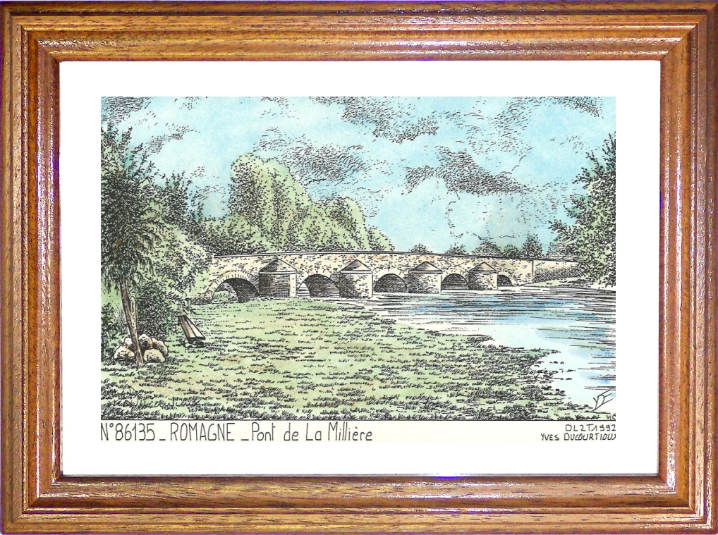 N 86135 - ROMAGNE - pont de la millire