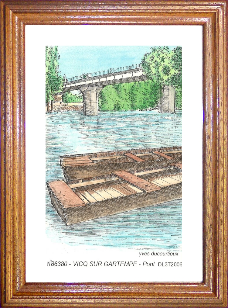 N 86380 - VICQ SUR GARTEMPE - pont