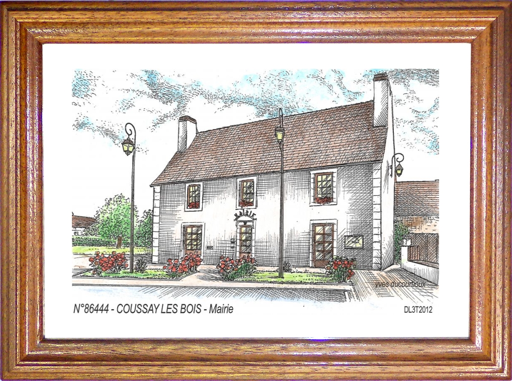 N 86444 - COUSSAY LES BOIS - mairie