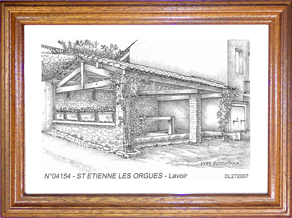 N 04154 - ST ETIENNE LES ORGUES - lavoir