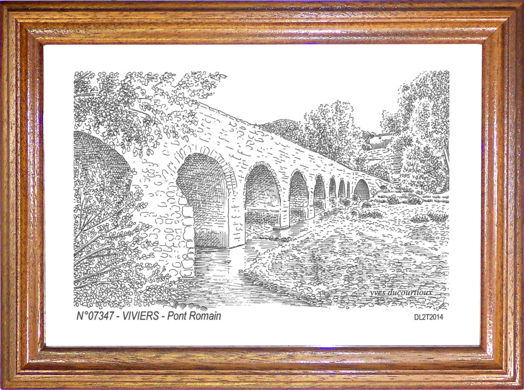 N 07347 - VIVIERS - pont romain