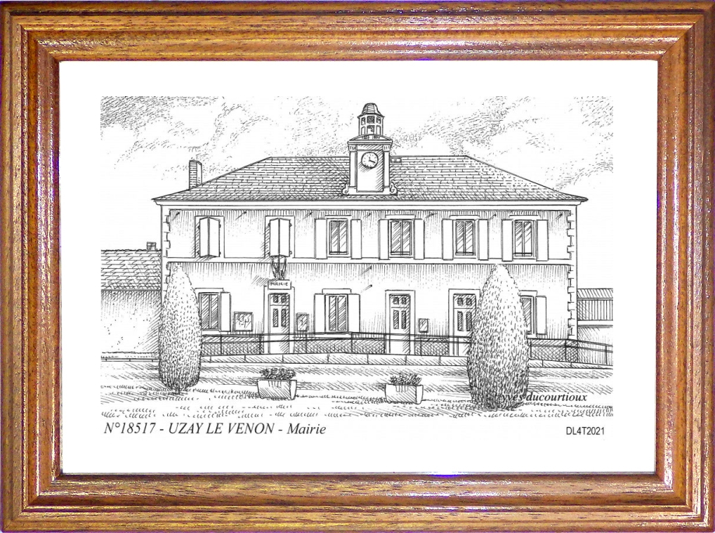 N 18517 - UZAY LE VENON - mairie