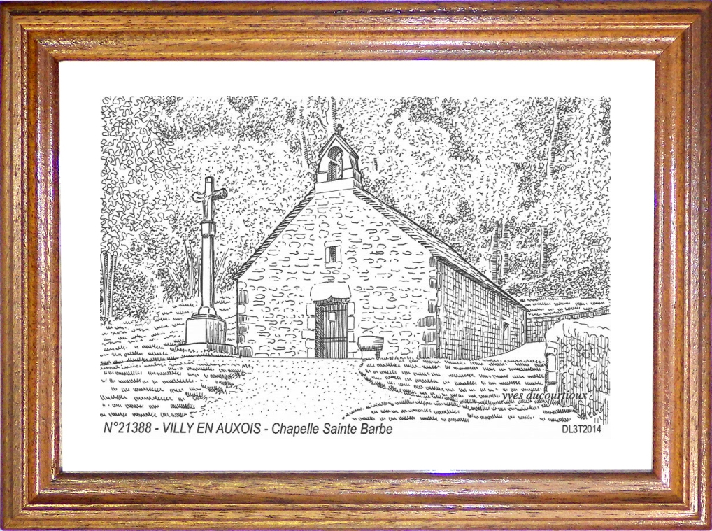 N 21388 - VILLY EN AUXOIS - chapelle ste barbe