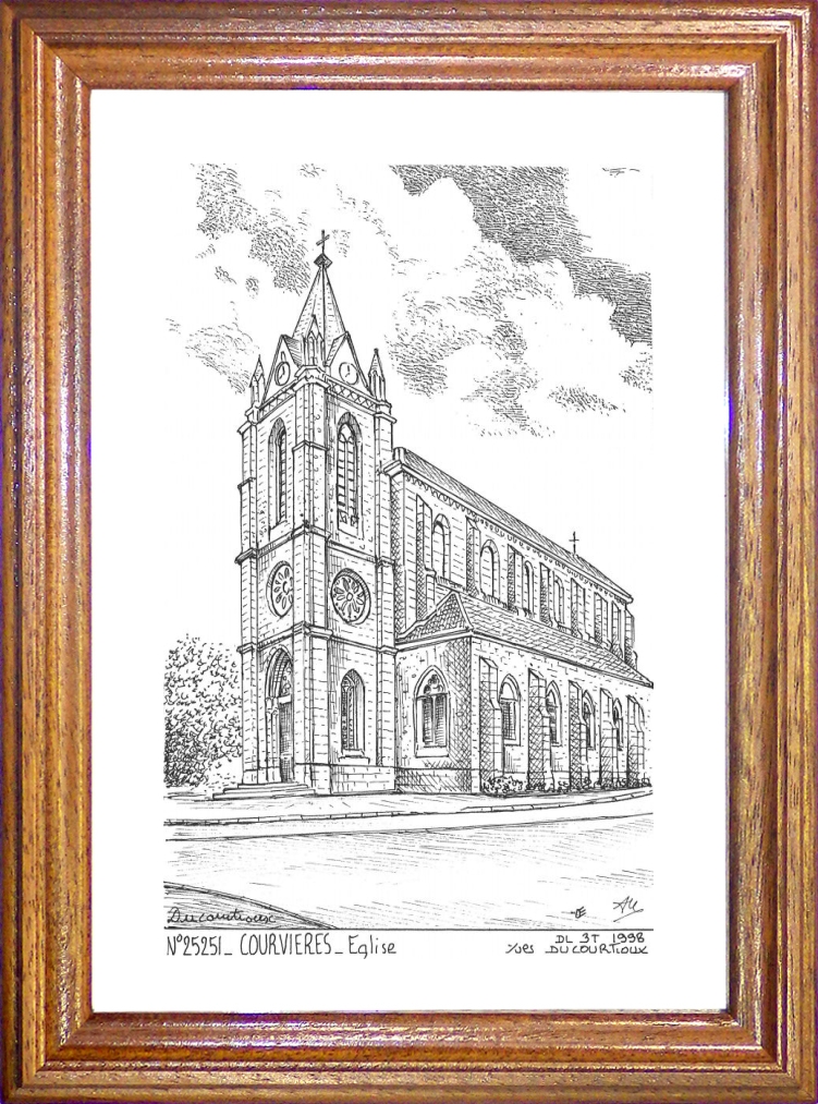 N 25251 - COURVIERES - glise