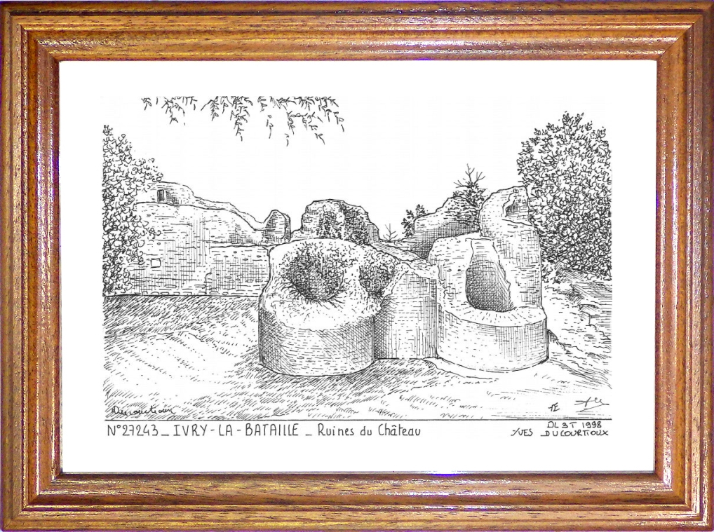 N 27243 - IVRY LA BATAILLE - ruines du chteau