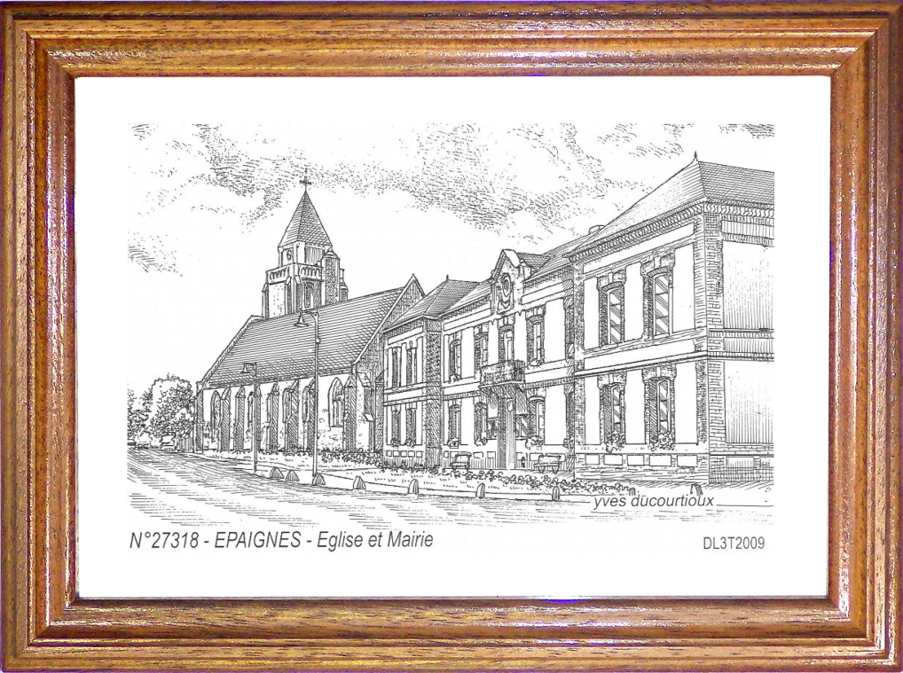 N 27318 - EPAIGNES - glise et mairie