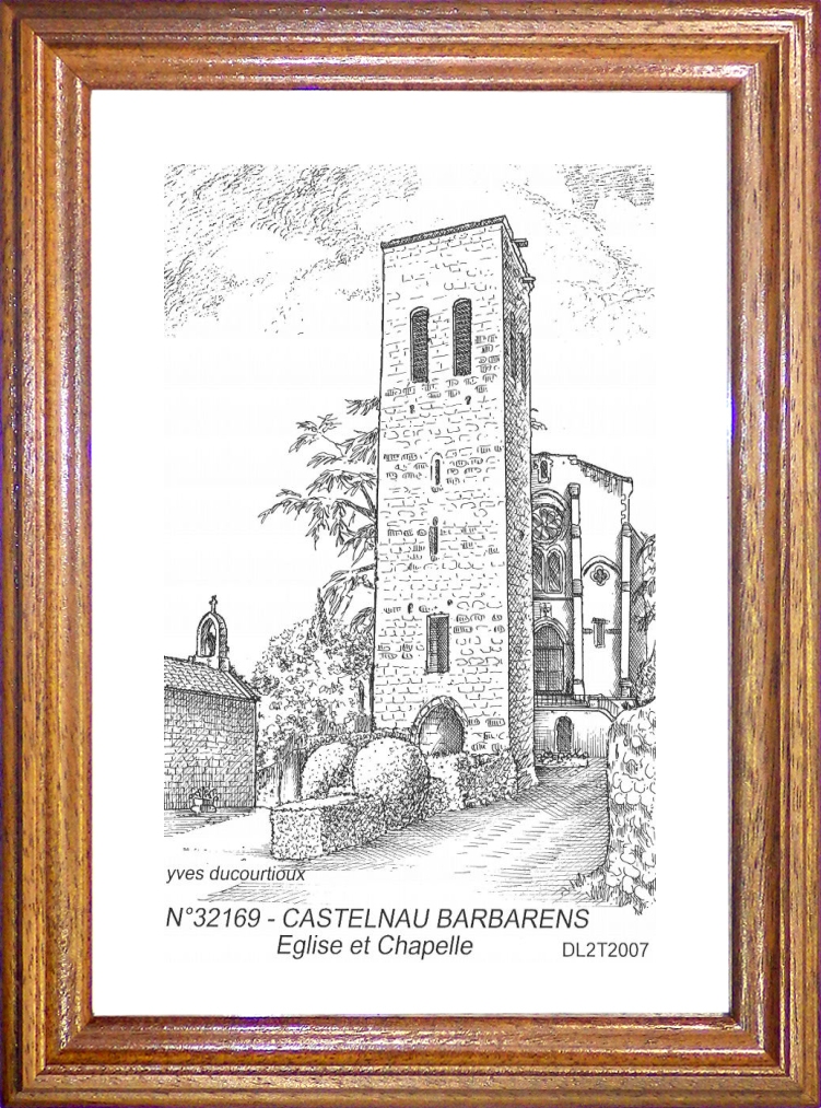 N 32169 - CASTELNAU BARBARENS - glise et chapelle