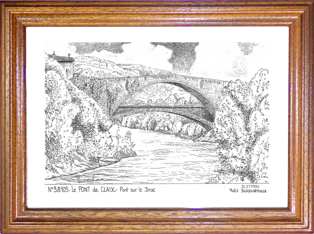 N 38105 - LE PONT DE CLAIX - pont sur le drac