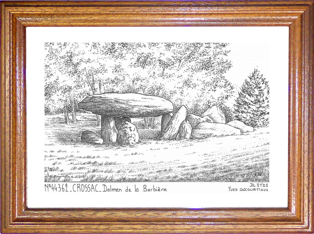 N 44362 - CROSSAC - dolmen de la barbire