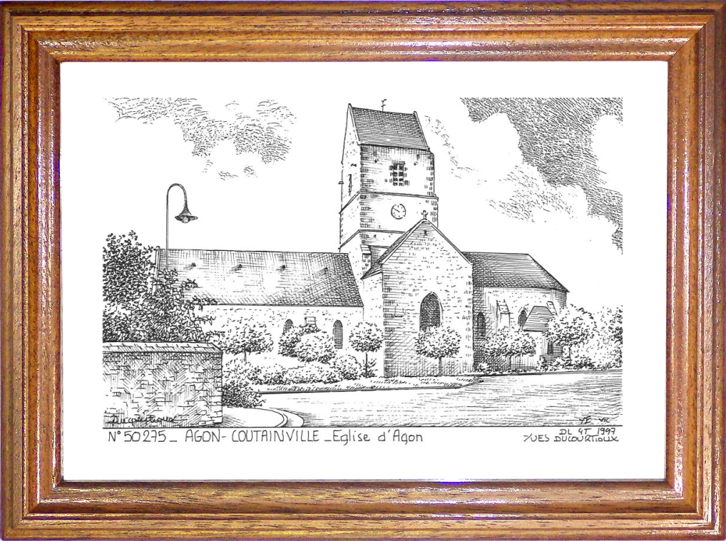 N 50275 - AGON COUTAINVILLE - glise d agon