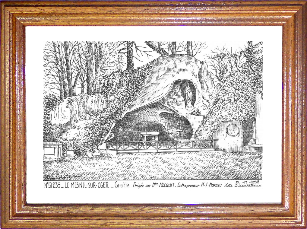 N 51235 - LE MESNIL SUR OGER - grotte rige par mr Louis Mol