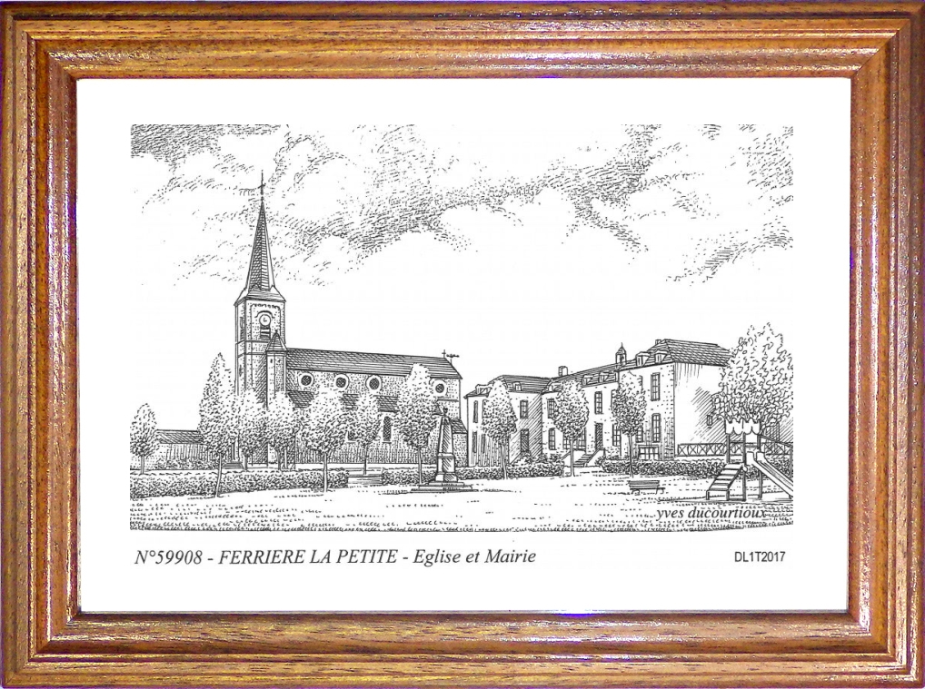 N 59908 - FERRIERE LA PETITE - glise et mairie