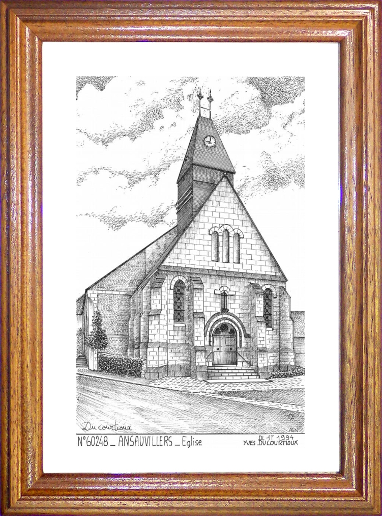 N 60248 - ANSAUVILLERS - glise